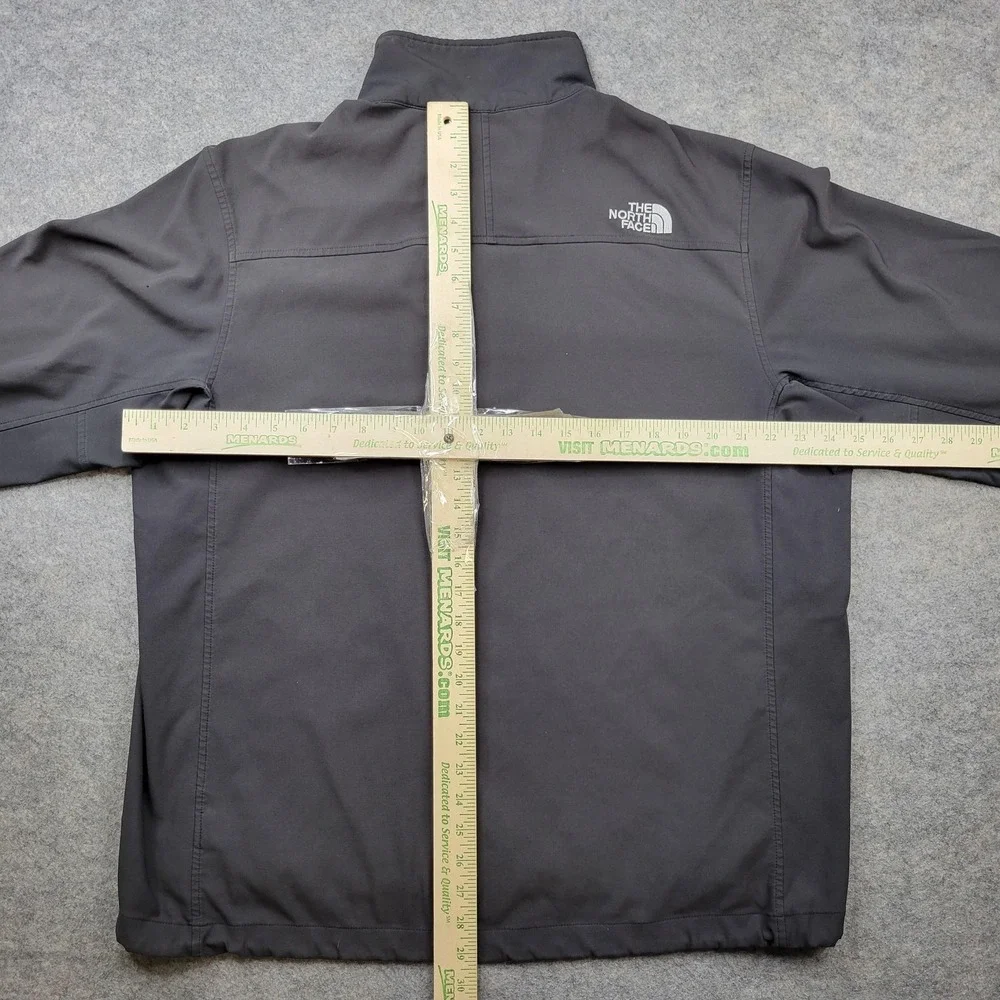 North Face Jacket Mens XL‎ Gray TNF Apex 1/4 Zip Softshell Windbreaker Pullover